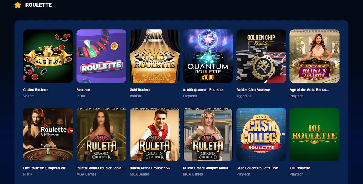 Živá ruleta Azurslot s evropskými a VIP variantami stolů